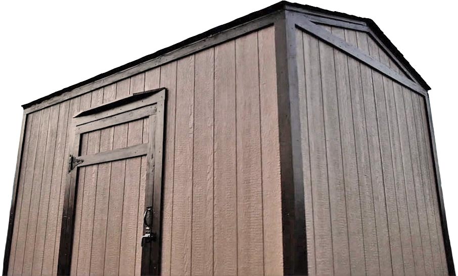 backyard structure builder example of custom framed shed with secure storage door for website promo in southaven mississippi