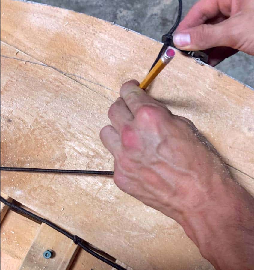 how to cut out a wooden arch for the top of a backyard privacy gate by 1 Handy Craftsman in Olive Branch, Mississippi